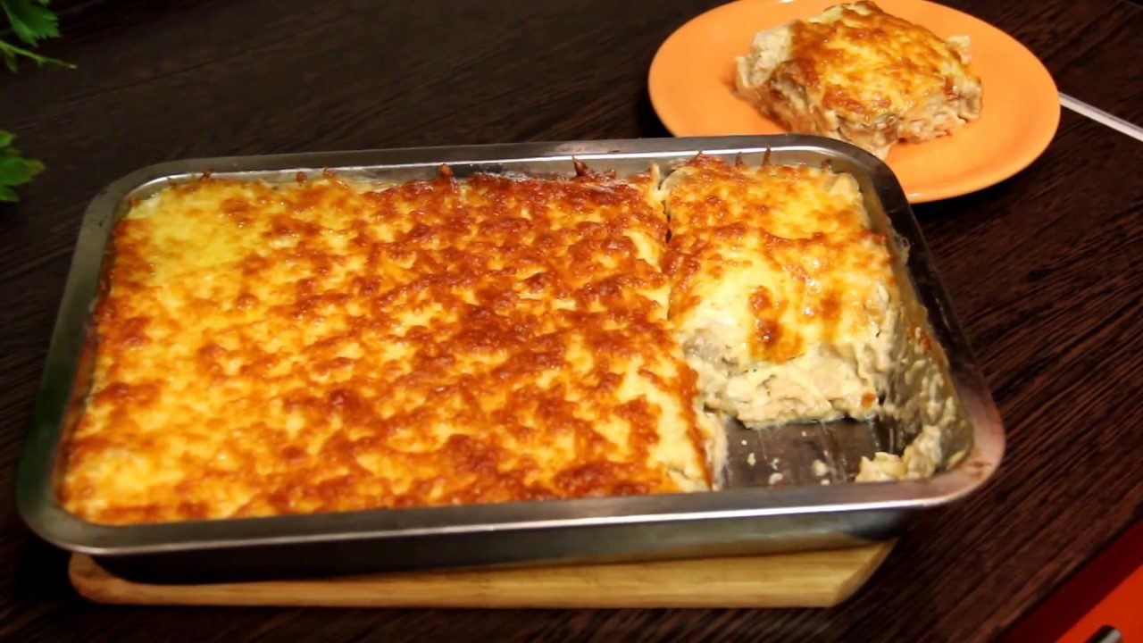 Салат с курицей, грибами и сыром