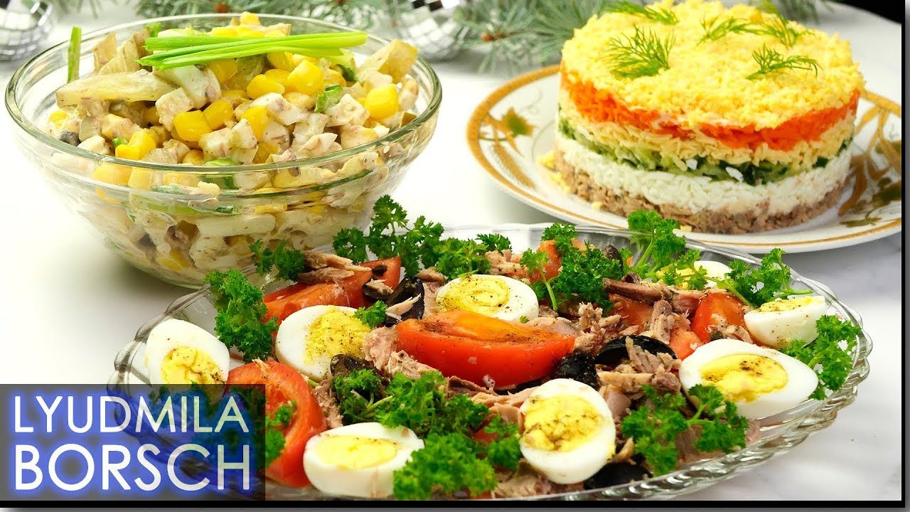 Салат с тунцом, сельдереем и яйцом