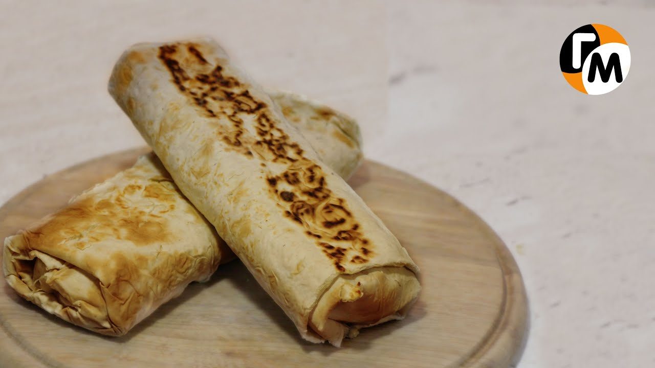Шаурма из лаваша с курицей гриль